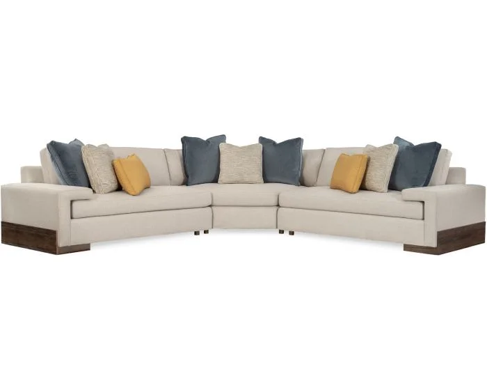 Caracole Upholstery I’M Shelf-Ish 3pc Sectional
