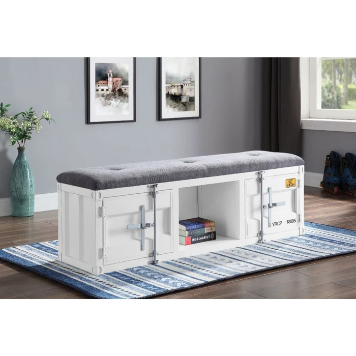 Cargo 56″L Upholstered Bench with Storage