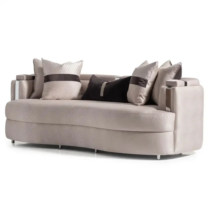 Carmela – Sofa – Zinc/Silver