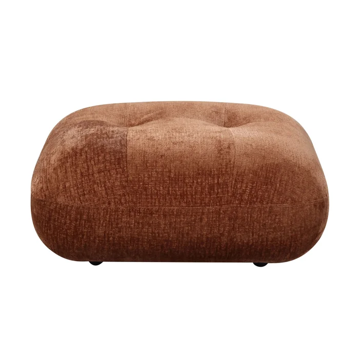 Carrick – Sandwich Mesh Ottoman – Rustic Brown