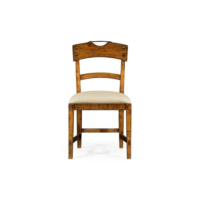 Casual Planked Dining Side Chair