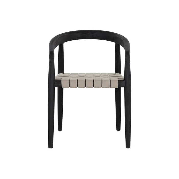 Cayman Outdoor Dining Armchair – Charcoal