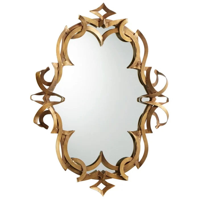 Charcroft Mirror – Gold-Amber