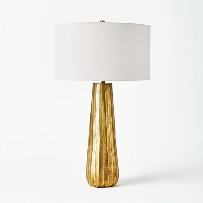 Chased Round Table Lamp