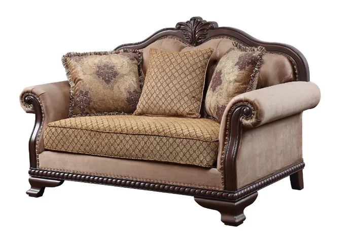 Chateau De Ville 69″L Loveseat with 3 Pillows