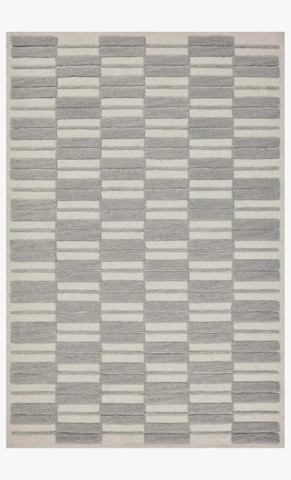 Chris Loves Julia x Loloi Bradley BRL-03 Ivory / Grey