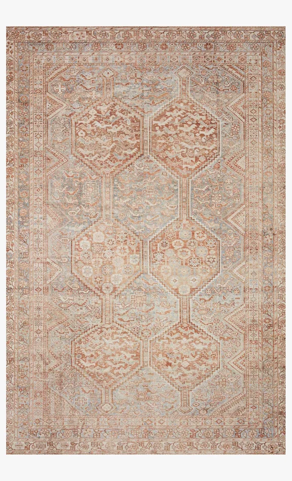 Chris Loves Julia x Loloi Jules JUL-04 Tangerine / Mist