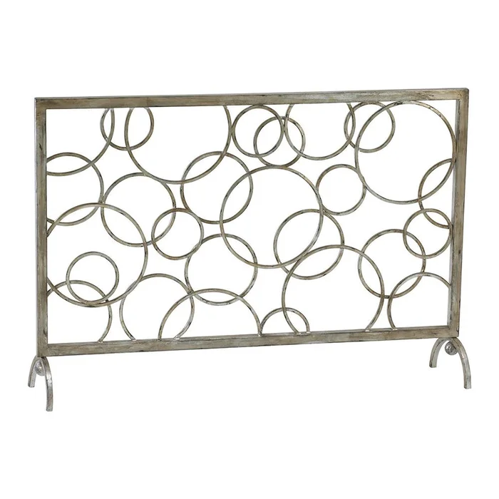Circle Fire Screen – Silver-Grey-Smoke