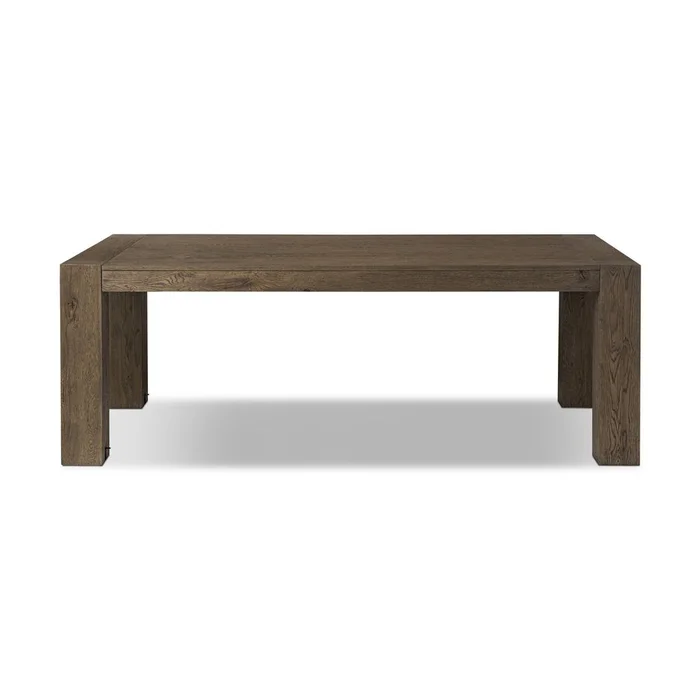 Coralie Extension Dining Table – Brown Oak Veneer