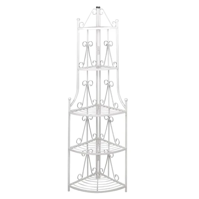 Corner Plant Rack White