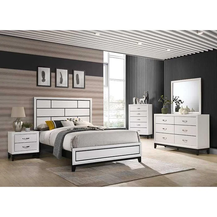 Crown Mark Akerson B4610 6 pc Full Panel Bedroom Set