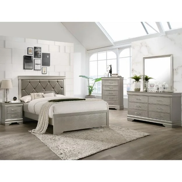 Crown Mark Amalia B6910 6 pc Queen Panel Bedroom Set