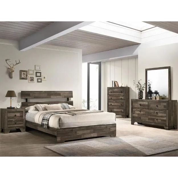 Crown Mark Atticus B6980 7 pc Full Panel Bedroom Set
