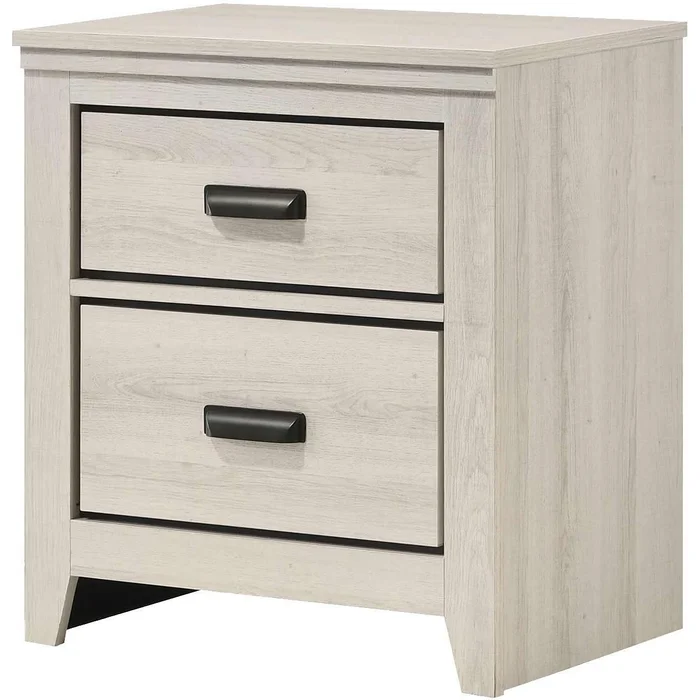 Crown Mark Carter B6810-2 Nightstand – White