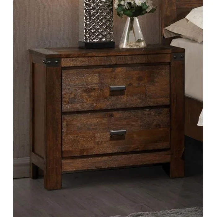 Crown Mark Curtis 2-Drawer Nightstand B4800-2