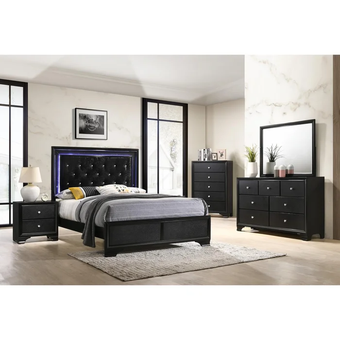 Crown Mark Micah B4350 7 pc Queen Panel Bedroom Set