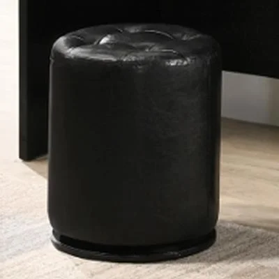 Crown Mark Morgan B4851BK-93 Round Swivel Stool – Black