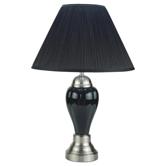 Crown Mark Table Lamp 6115-BK-SHADE/6115-BK-BASE
