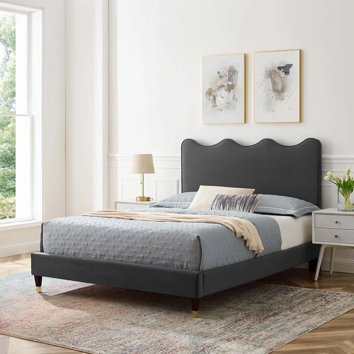 Current Performance Velvet King Platform Bed By Modway – MOD-6737