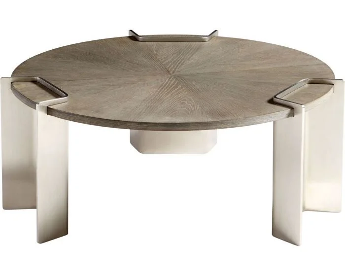 Cyan Design Arca Coffee Table – Weathered Oak and Stainless Steel