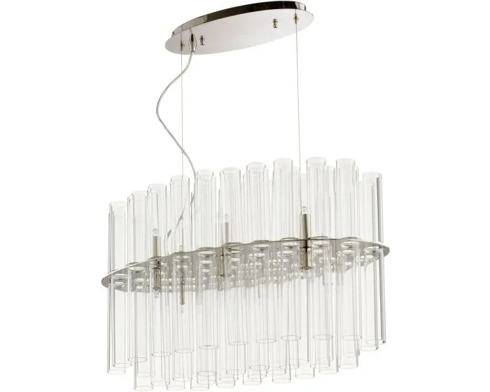 Cyan Design Beaker 12 Light 23.25″ Pendant – Polished Nickel