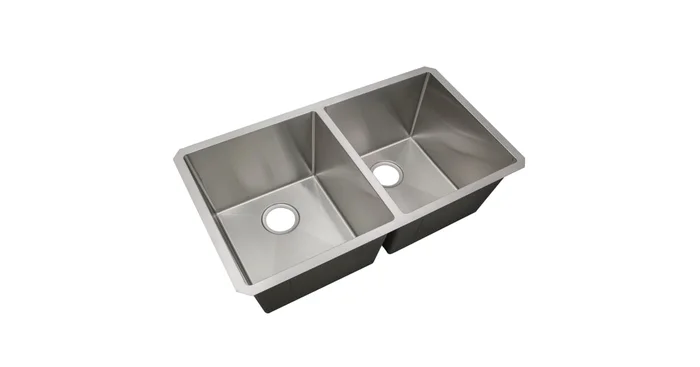 Design House 32″ Undermount Double Basin Stainless Steel Kitchen Sink