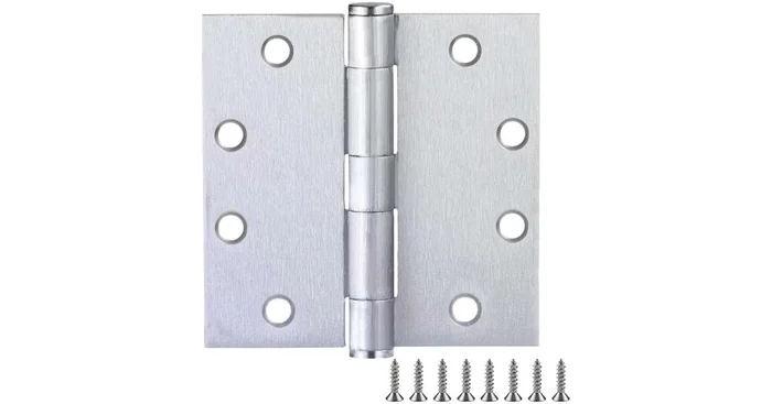 Design House 4-1/2″ x 4-1/2″ Butt Square Corner Surface Mount Door Hinge – Pack of 12