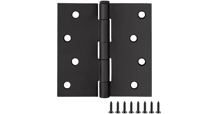Design House 4″ x 4″ Butt Square Corner Surface Mount Door Hinge – Pack of 10