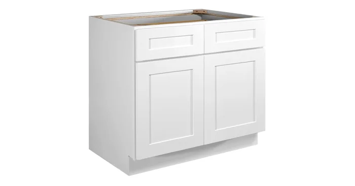 Design House Brookings 42″ Wide x 34-1/2″ High Double Door Base Cabinet with Two Drawers