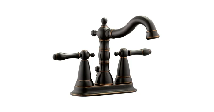 Design House Oakmont 1.2 GPM Centerset Bathroom Faucet with Metal Pop-Up Drain Assembly
