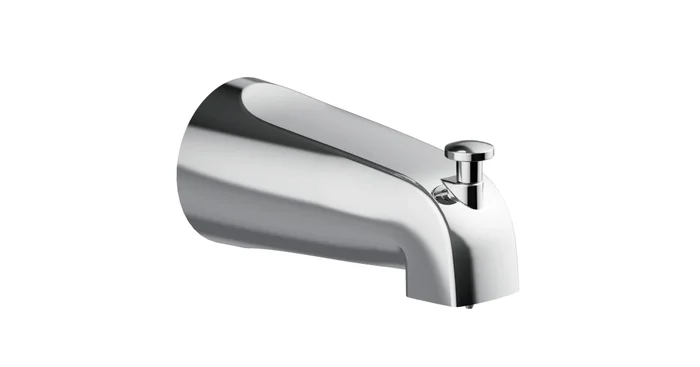 Design House Wall Mounted Tub Spout with Integrated Diverter for Slip Fit Installation