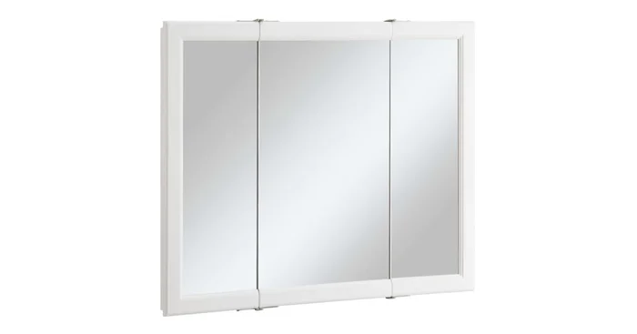 Design House Wyndham 36″ Wall Mounted Triple Door Framed Medicine Cabinet with Mirror