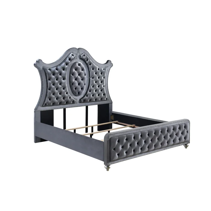 Diamond Modern Furniture CM Cameo King Upholstered Panel Bed B2100-K-FB/B2100-K-HB/B2100-KQ-HBLEG/B2100-KQ-RAIL