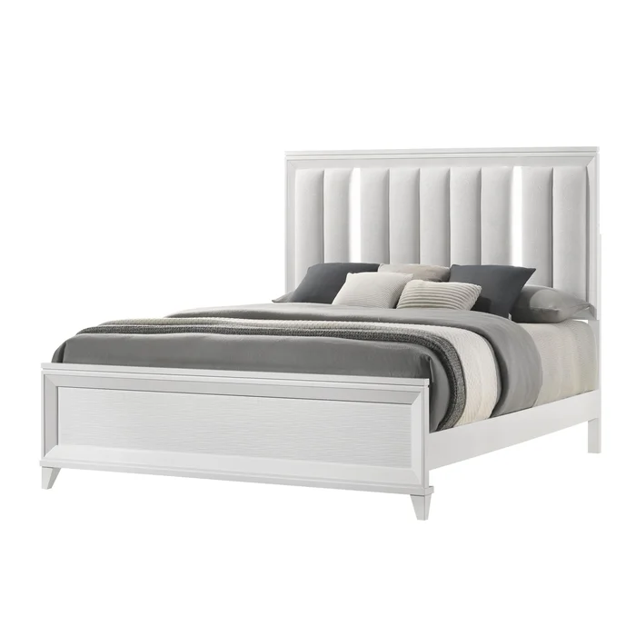 Diamond Modern Furniture CM Cressida King Panel Bed B7300-K-FB/B7300-K-HB/B7300-KQ-RAIL