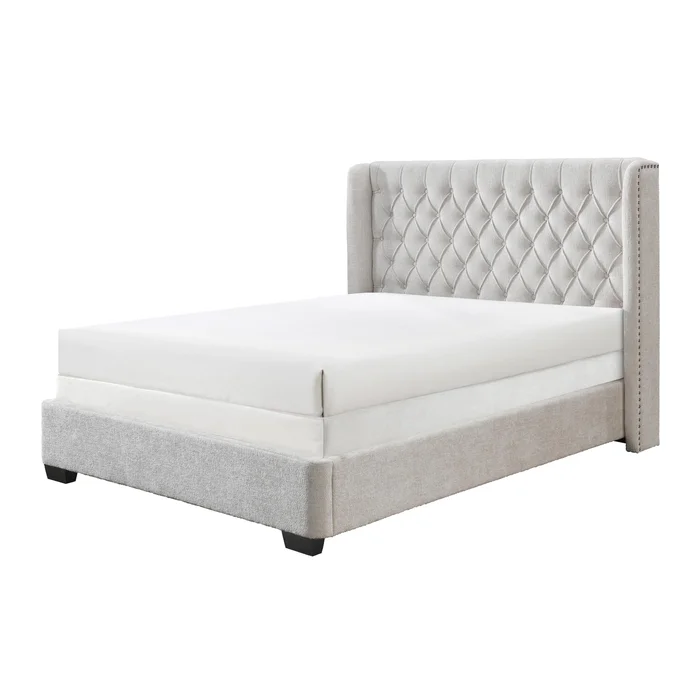 Diamond Modern Furniture CM Daphne King Upholstered Panel Bed 5094-K-HB/5094-K-FB/5094-KQ-RAIL
