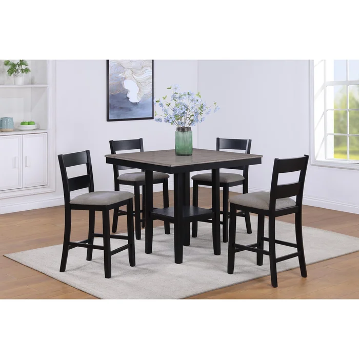 Diamond Modern Furniture CM Lester 5 pc Counter Height Dinette 2631SET-LG