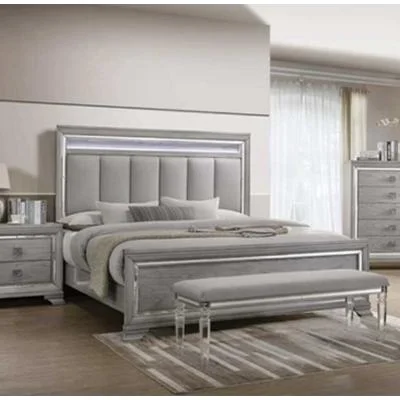 Diamond Modern Furniture CM Vail King Upholstered Panel Bed B7200-K-HB/B7200-K-FB/B7200-KQ-RAIL