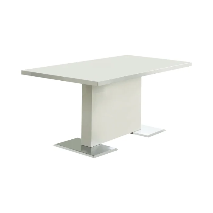 Diamond Modern Furniture COA Anges Dining Table with Pedestal Base 102310
