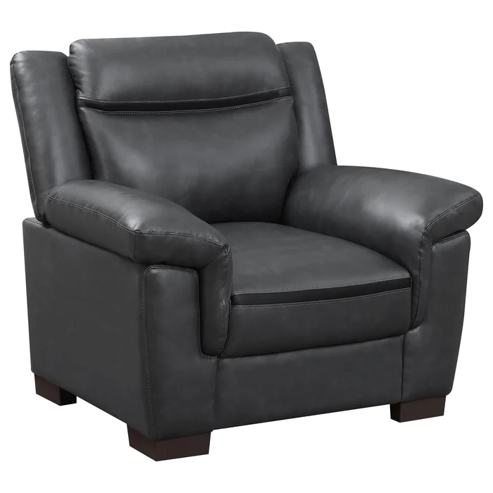 Diamond Modern Furniture COA Arabella Stationary Leather Look Chair 506593