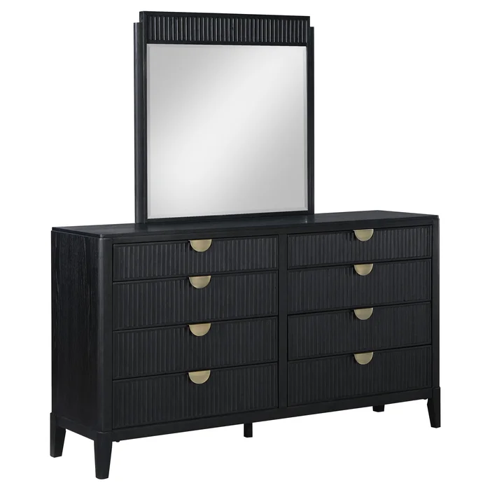 Diamond Modern Furniture COA Brookmead 8-Drawer Dresser with Mirror 224713M