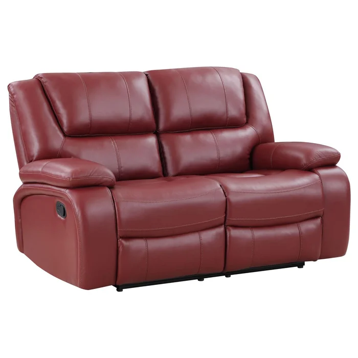 Diamond Modern Furniture COA Camila Reclining Leatherette Loveseat 610242