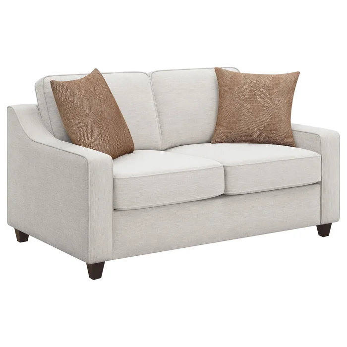 Diamond Modern Furniture COA Christine Stationary Fabric Loveseat 552062