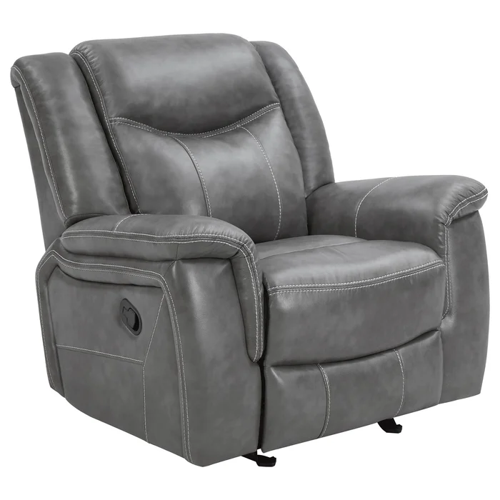 Diamond Modern Furniture COA Conrad Glider Leatherette Recliner with Wall Recline 650356