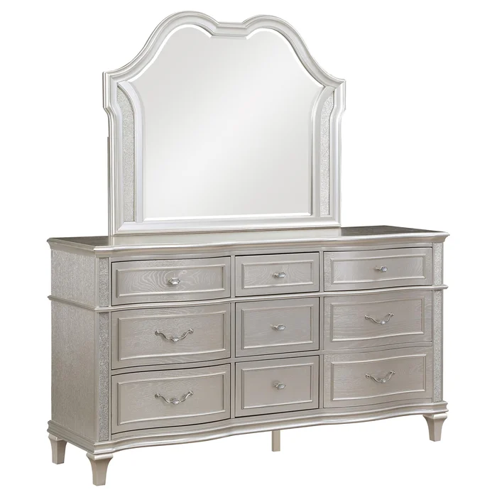 Diamond Modern Furniture COA Evangeline 9-Drawer Dresser with Mirror 223393M