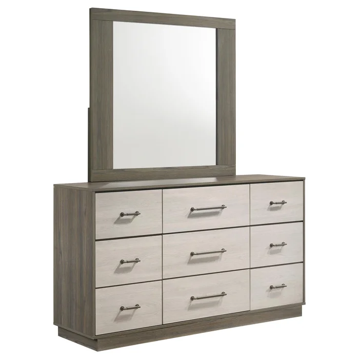 Diamond Modern Furniture COA Fenwick 9-Drawer Dresser with Mirror 224983M