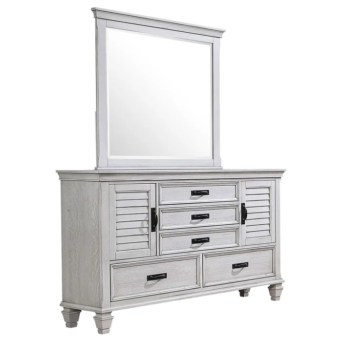 Diamond Modern Furniture COA Franco 5-Drawer Dresser with Mirror 205333M