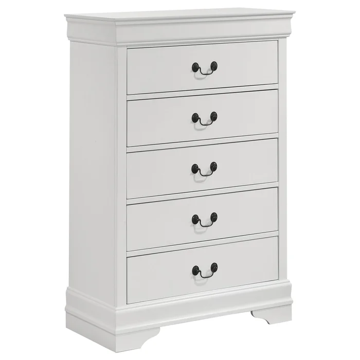Diamond Modern Furniture COA Louis Philippe 5-Drawer Chest 202445