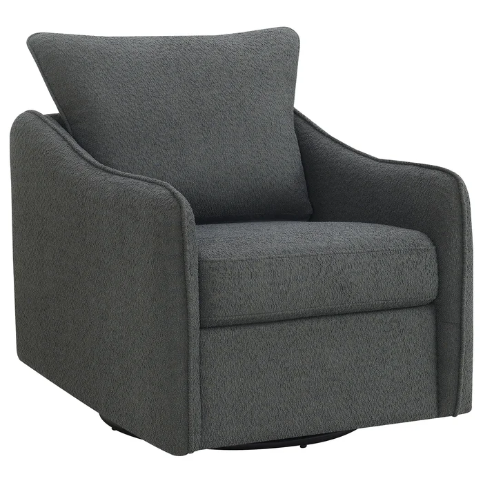 Diamond Modern Furniture COA Madia Swivel Glider Fabric Accent Chair 903393