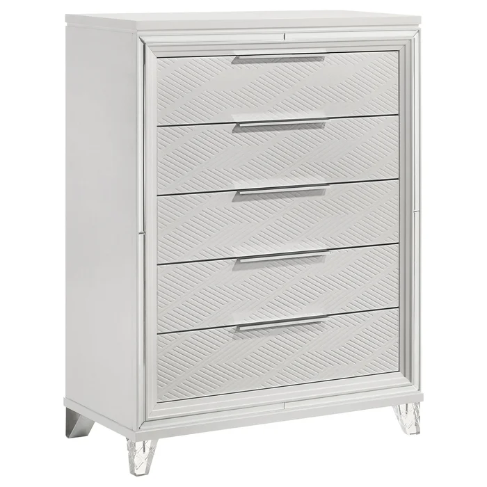 Diamond Modern Furniture COA Marmore 5-Drawer Chest 224965