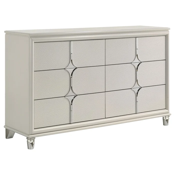 Diamond Modern Furniture COA Olivia 6-Drawer Dresser 224953